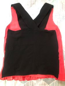 Red Crossbody Top