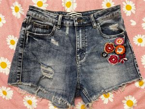 Ripped Demin Shorts