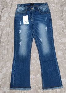 Distressed Flare Jeans