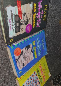 Set of 4 wimpy kid books