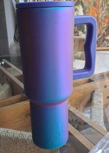Stanley Inspired Insulated Tumbler w Metal Straw