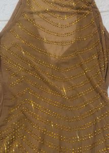 Sparkling sequin and Gold Maxi Dress