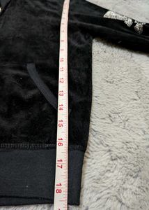 Y2K Gothic Skull Rhinestone velvet Hoodie