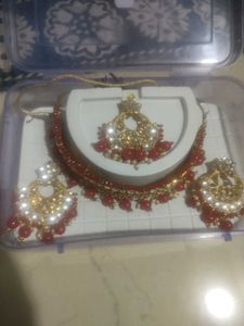Red & Gold Jewelry Set