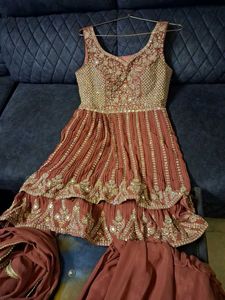 Embroidered Indian Outfit