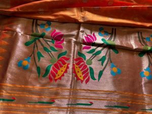 Elegant Orange Paithani