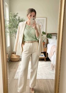 Green Lace Top