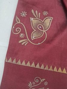Elegant Maroon Saree