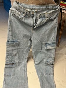 Blue Cargo Pant