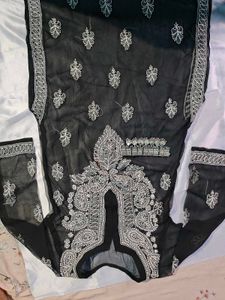 Black Embroidered Tunic Top