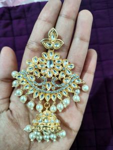 Kundan And Pearl Earrings