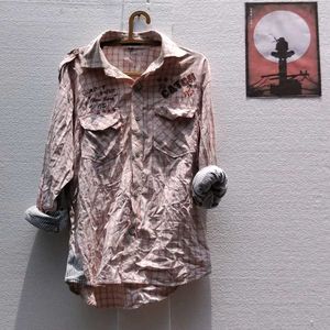 Checked Button-Down with Graphic Detail
