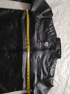 Black Faux Leather Moto Jacket