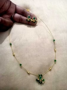 Emerald &amp; Gold Jewelry Set
