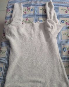 white sweatshirt
