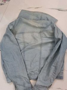 Coral Dress &amp; Denim Jacket Set