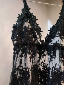 sheer babydoll dress