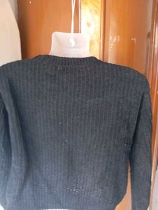 Cozy Black Knit Sweater