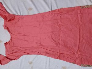 Beautiful Coral Indian Salwar Kameez