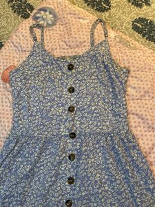 Floral Button-Front Sundress
