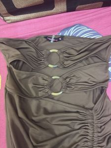 Amazing Brown Party Dress