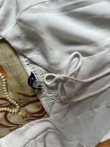 White Coquette Top