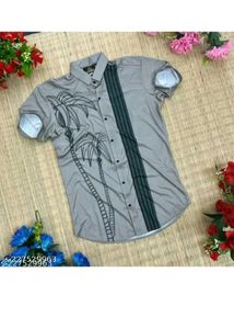 Palm Print Casual Shirt