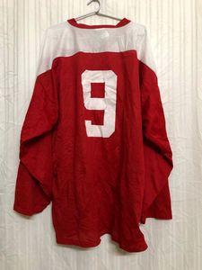 Athletic Knit Red Long Sleeve Jersey