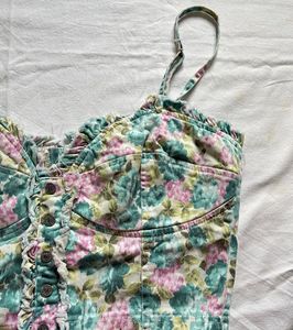 Floral Bustier Top