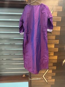 Purple Embroidered Kurta Set