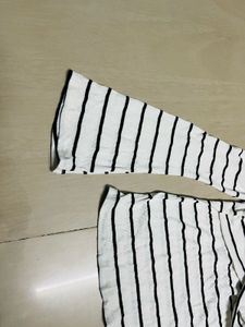 Striped Off Shoulder Top