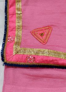 💓😍New Beautiful Pink Saree💓😍