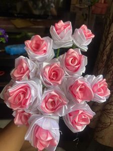 Handmade Ribbon Rose Bouquet