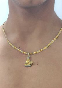Chain With Krishna And Shiva Pendent