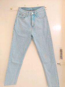 Light Blue Mom Fit Denim Jeans
