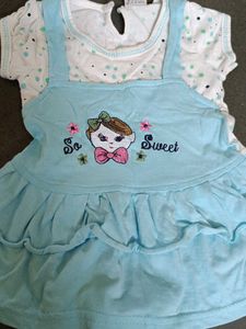 White Blue Sweet Kid Wear