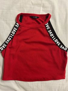 Shein- Red racer tank top