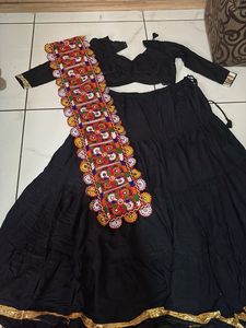 Black Lehenga Choli with Dupatta
