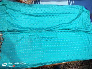 New With Tag Sky-blue Saree 💥Price Drop