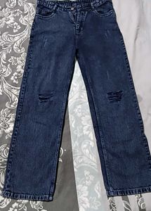 Ripped Wide Leg Jeans