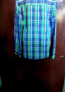 Blue &amp; Green Plaid Button-Down Shirt