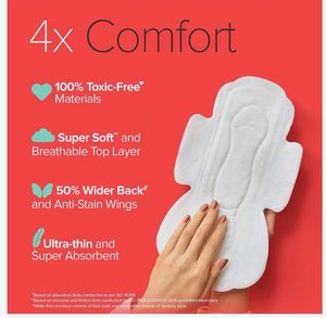 Nua XL Medium Flow Comfort Pads - 12 Count