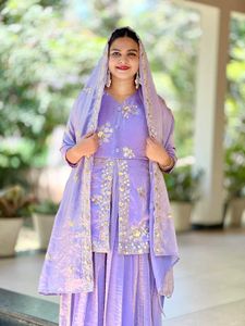 Partywear Gown With Shawl