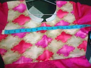 Pink Anarkali Dress with Floral Detail