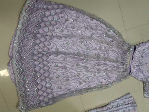Lilac Embellished Lehenga Choli Set