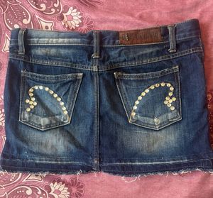 Denim Mini Skirt waist size 30