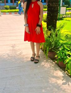 Red Flare Dress