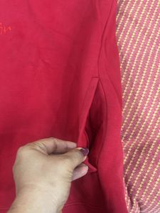 Very Smart Red Color Hoddie With Pocket Both Side