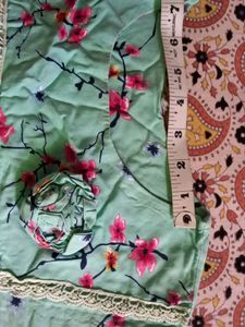 Green Floral Top