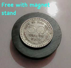 Rare Old Vintage Indian 50Paise Free With Stand..